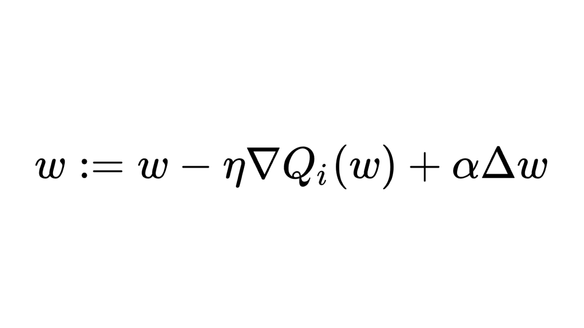 Momentum formula